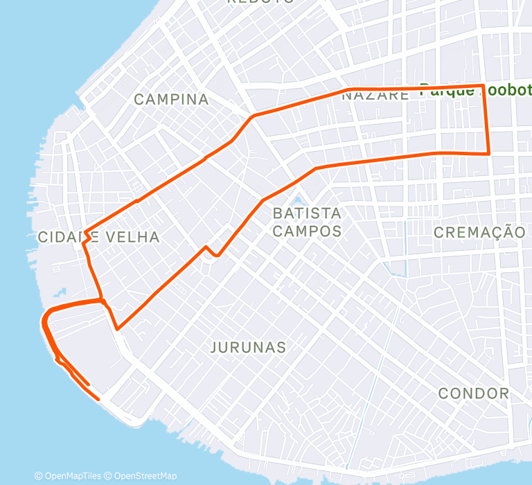 Percurso 10KM